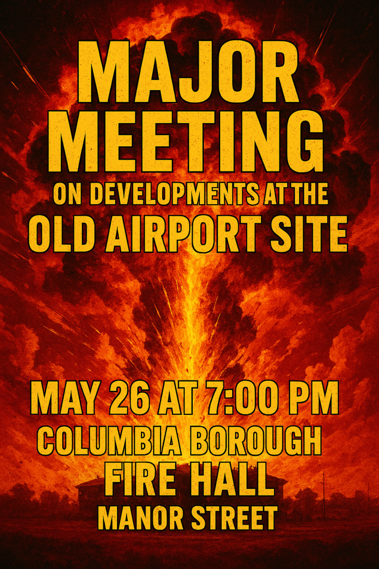 Community Alert: Major Turnout Expected for Columbia Meeting on Former Airport Site